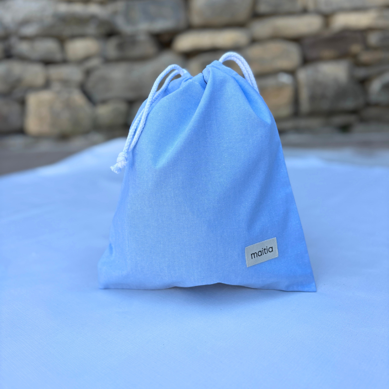 Bolsa Multiusos Azul Bebe Liso