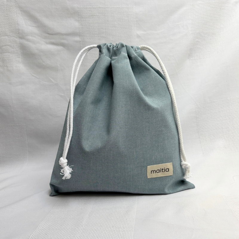 Bolsa Multiusos Verde Empolvado Liso
