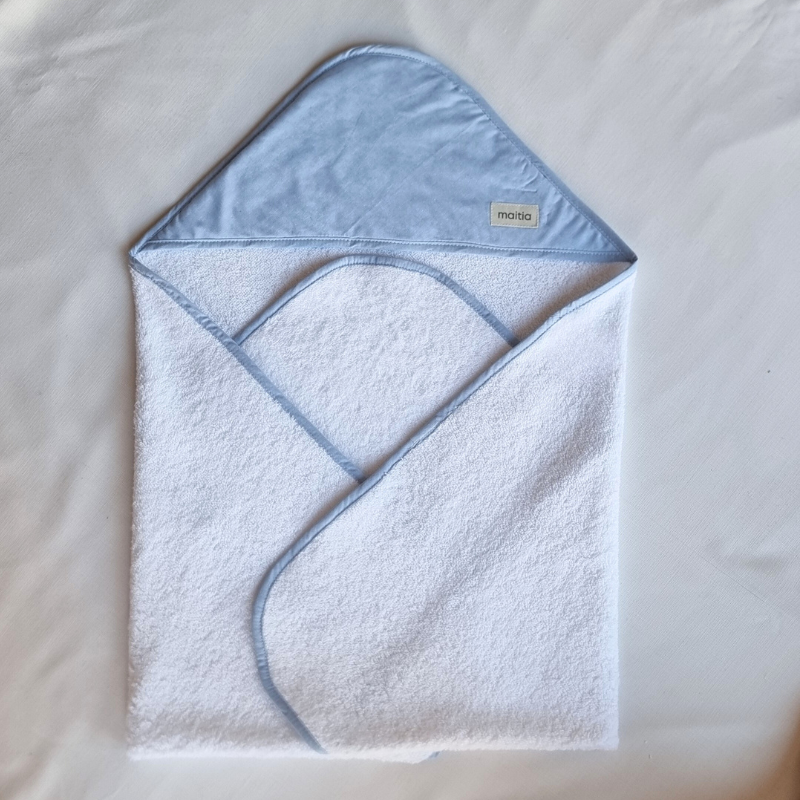 Capa Baño Azul Bebe Liso 2