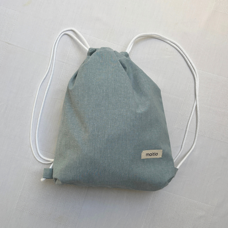 Mochila Verde Empolvado Liso