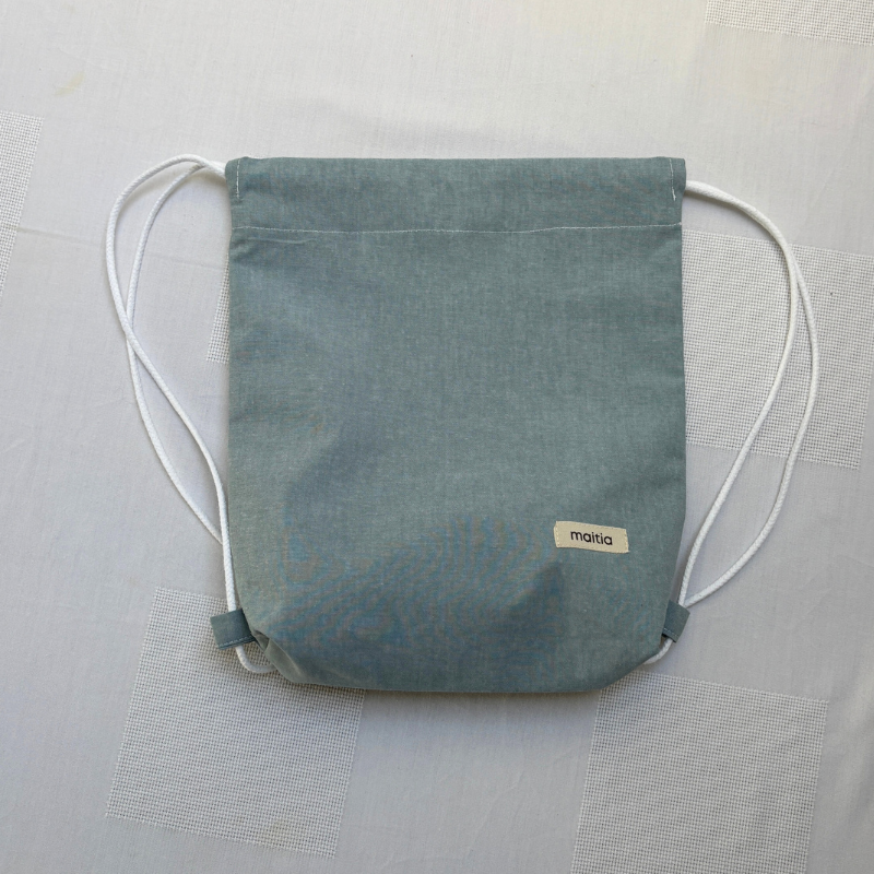 Mochila Verde Empolvado Liso