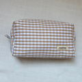 Neceser Pequeño Vichy Beige 2