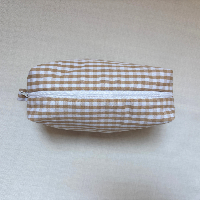 Neceser Pequeño Vichy Beige 3