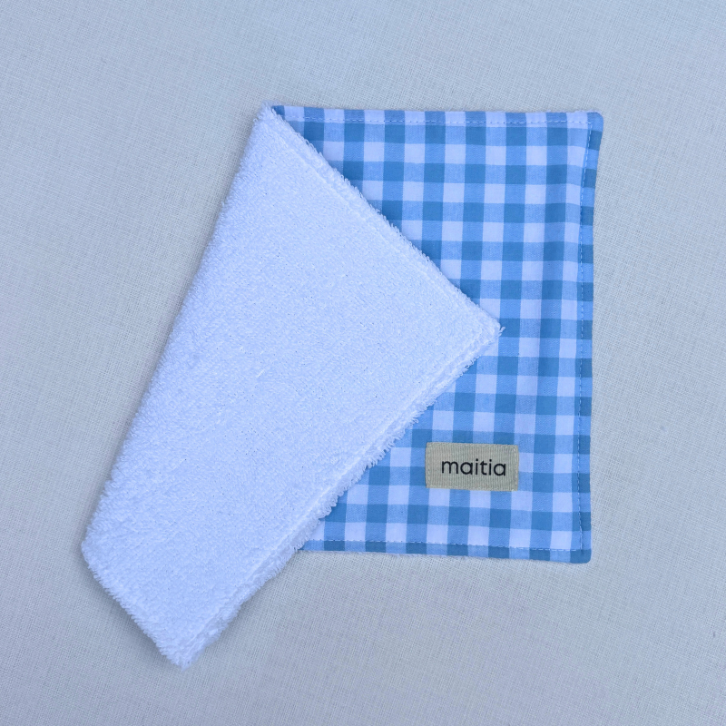 Toalla Babas Vichy Azul Bebe 3